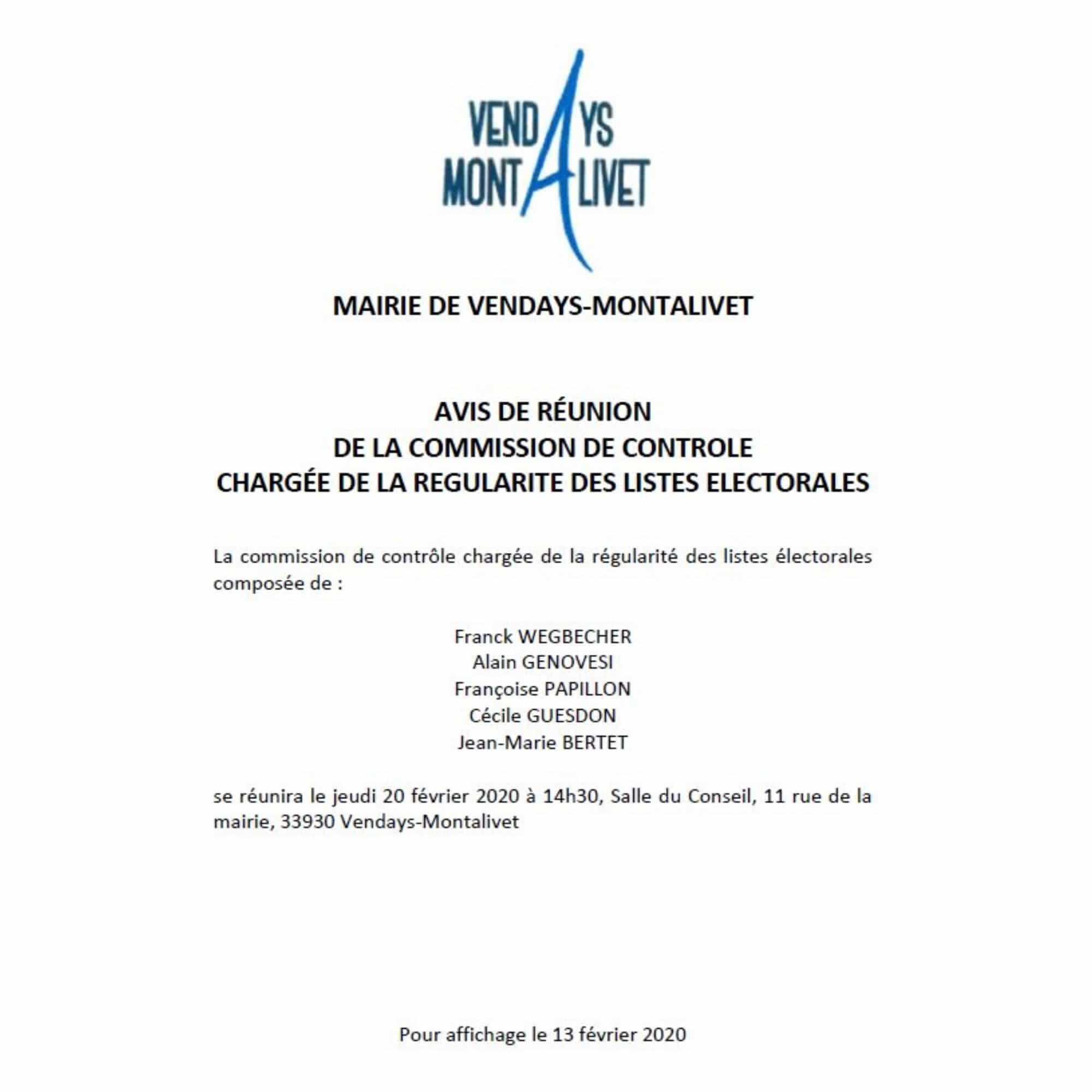 Date Réunion Commission De Contrôle Des Listes électorales 2022